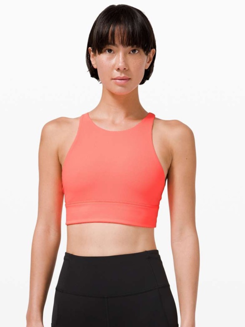 Lululemon Energy Bra *High Neck Long Line Rib